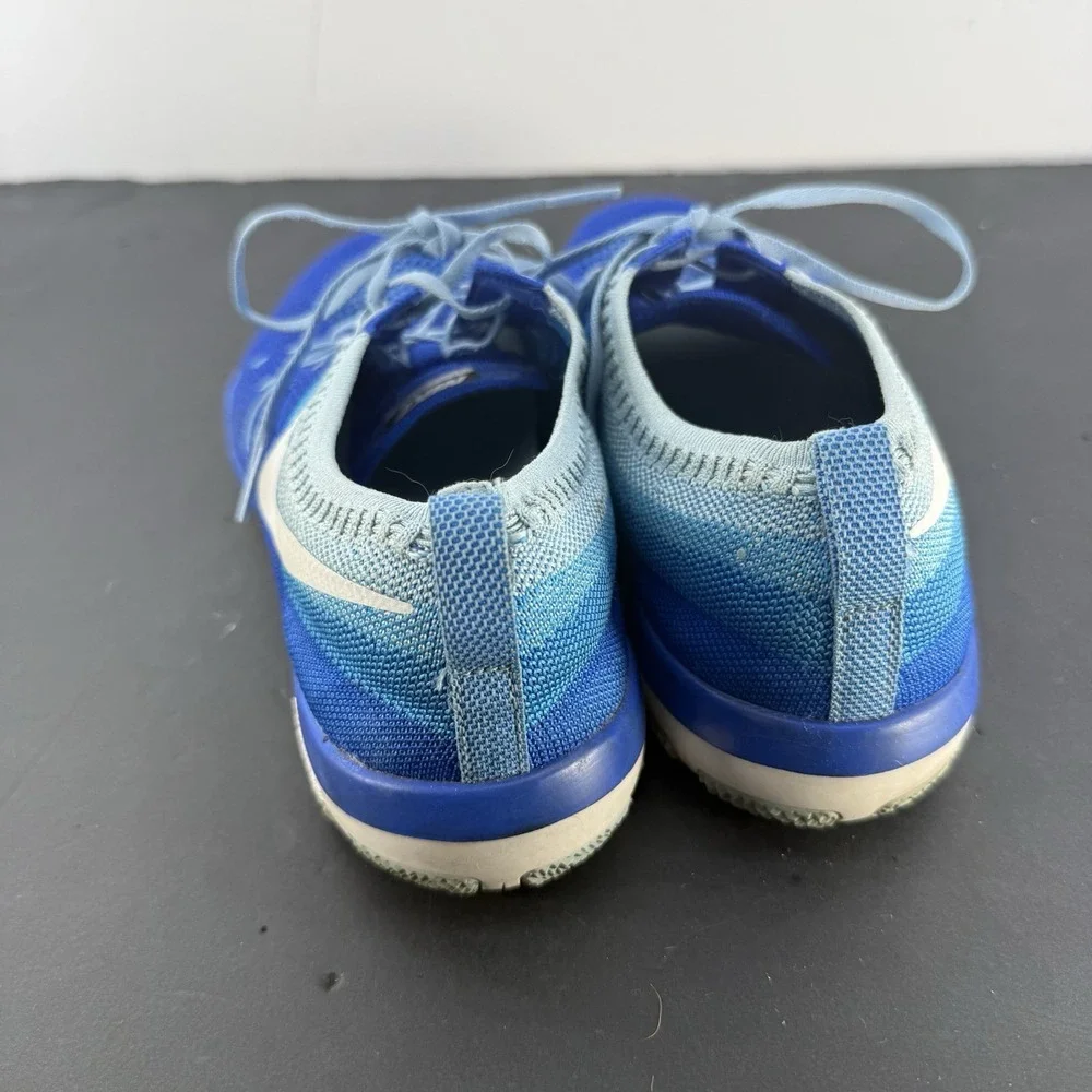 Nike Free TR Focus Flyknit Women's 11 Blue Running Training Shoes 844817-401 - Picture 5 of 14